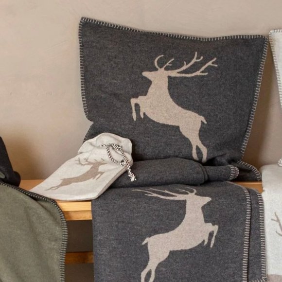 David Fussenegger Dancing Stag Cushion Cover Sylt Deer Accent Pillow - Picture 6 of 6